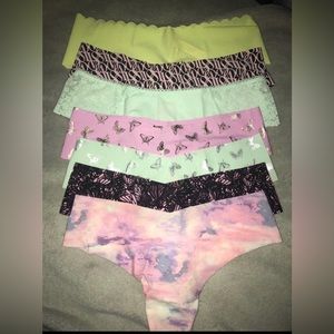 NWT! Sexy Illusions by Victoria’s Secret No-Show Thong Panty (7 pack) L